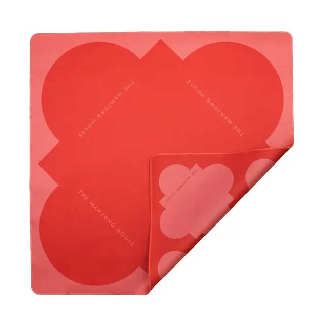 The Mahjong House Ruby Table Double-Sided Mahjong Mat
