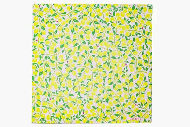 The Mahjong Line Lemon Game Mats — Blue