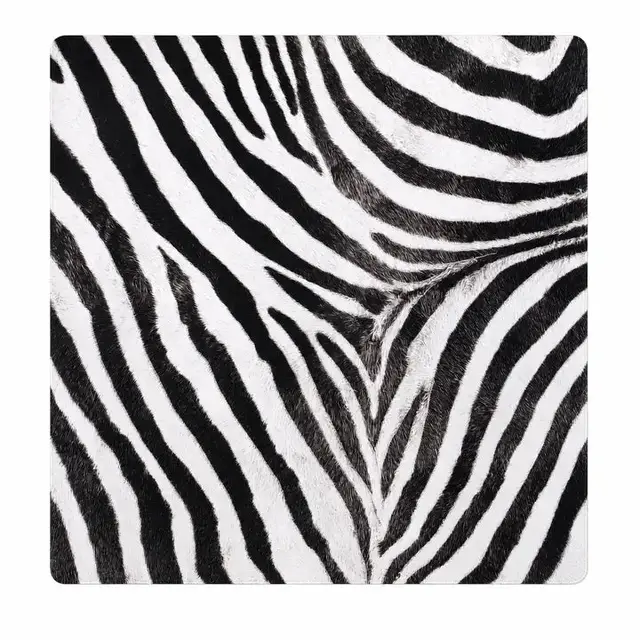 The Mahjong Register Zebra Noir Safari Club Collection 33" Mahjong Mat