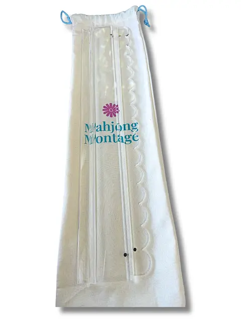 Mahjong Montage THE MM Clear Scalloped Rack & Pusher Set of 4. 20 in. - Clear Acrylic