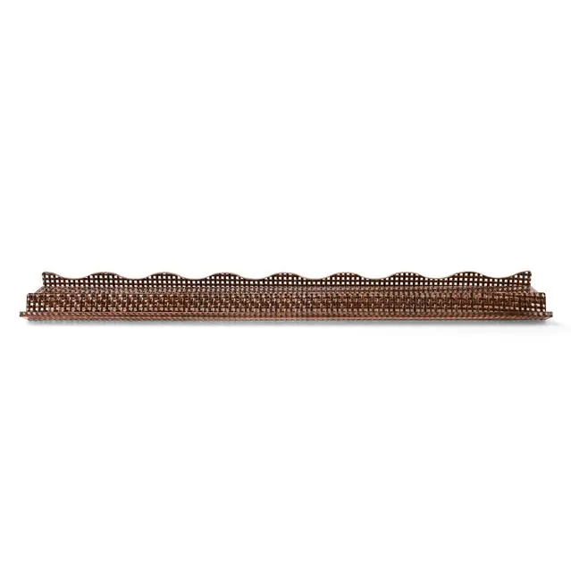 Tala Mahj Shoreline Mahjong Rack & Wavy Pusher | 20 Inches | Set of 4 | Chocolate Woven Rattan