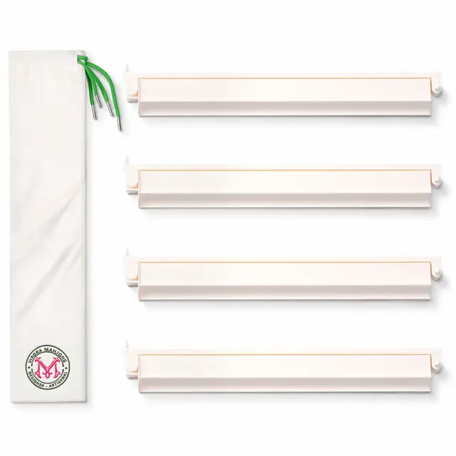 Virora Mahjong Hinged Mahjong Rack & Pusher Set — Hot Pink