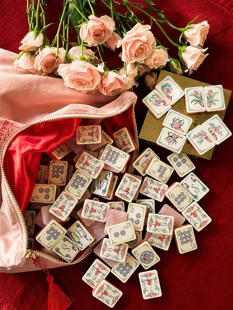Beau Bam Pink Opal Tile Set