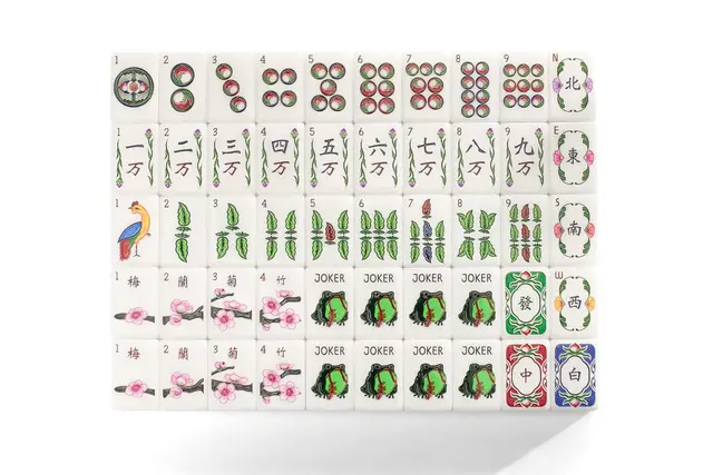Fun Fun Mahjong The Golden Harvest Tiles — Porcelain