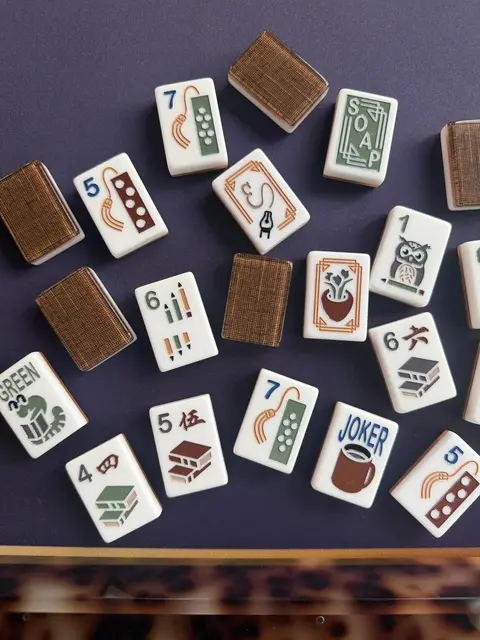 Luxe Mahjong The Literary Society Mahjong Set