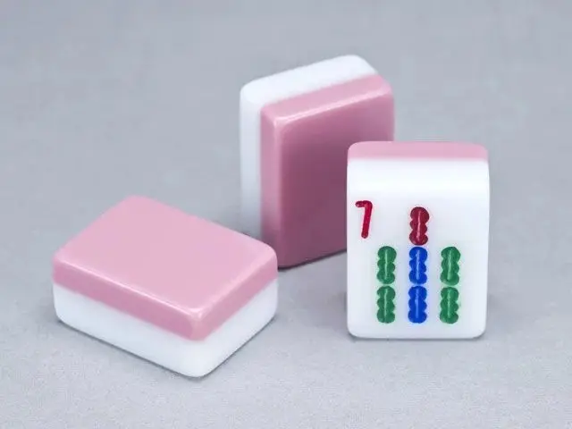 Mah Jongg Maven 2 Layer Mauve- Engraved and Handpainted American Mah Jongg tile set
