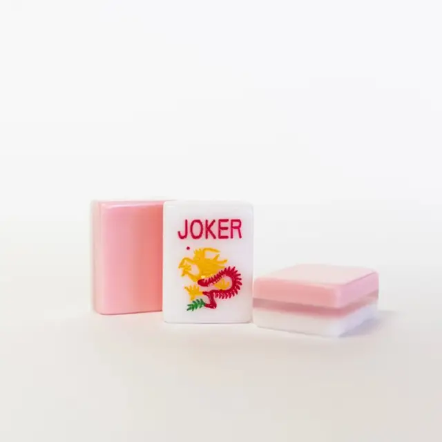Mah Jongg Maven 3 Layer Light Pink-Engraved & Hand Painted American Mah Jongg tile set
