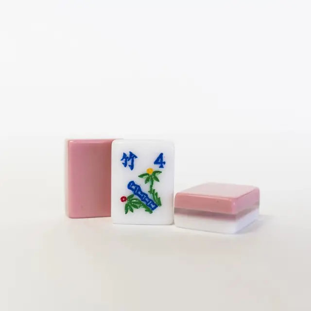 Mah Jongg Maven 3 Layer Mauve- Engraved & Hand Painted American Mah Jongg tile set