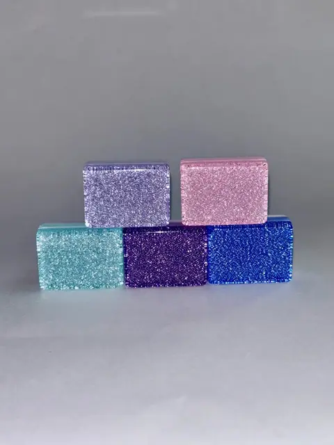 Mah Jongg Maven 3 Layer Sparkle Chicklet set with Jewel tone ink- American Mah Jongg set