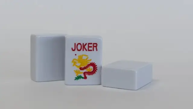 Mah Jongg Maven Dove Gray Engraved & Hand Painted American Mahjong Tile set