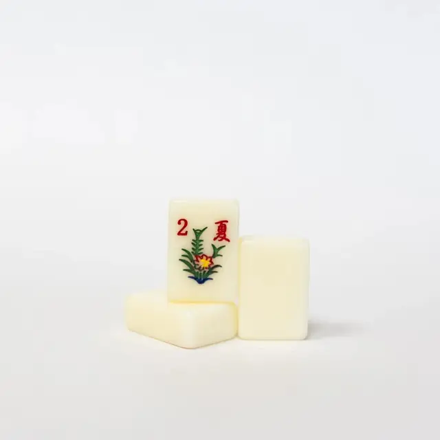 Mah Jongg Maven Hand Painted Slightly Taller Ivory American Mah Jongg Tile set (Fits on Rack/Pushers)