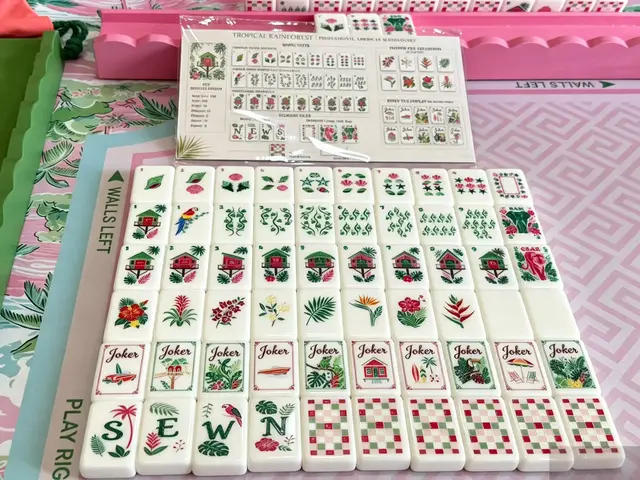 Mahj Days Tropical Jungle Mahjong Set