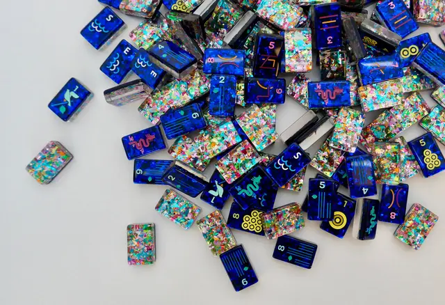 Mahj Pit The Original Confetti Tiles - Large