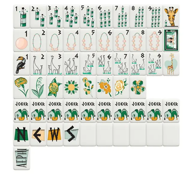 Mahjong Sisterhood Alpha Epsilon Phi Mahjong Tiles