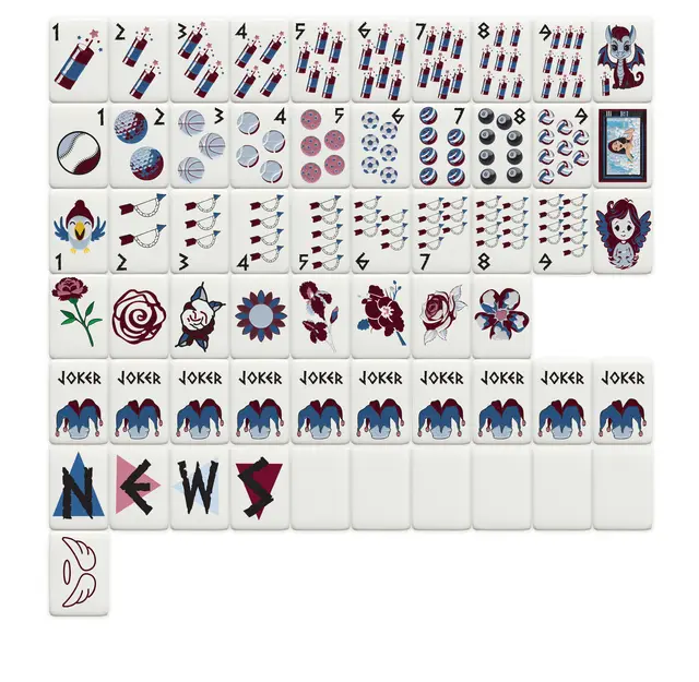 Mahjong Sisterhood Pi Beta Phi Mahjong Tiles