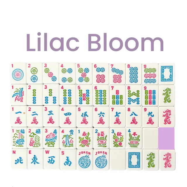 Mahjong Studios American Mahjong Tile Set Lilac Bloom — Lilac Bloom