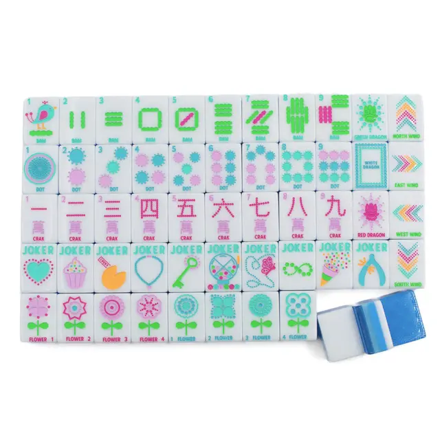 My Fair Mahjong CRYSTAL CONFETTI — Calm Blue