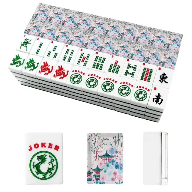 Splash Of Mahj And Color Co. Asian Pagoda American Mahjong Tiles And Carry Case — Box