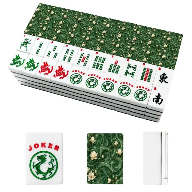 Splash Of Mahj And Color Co. Jade Magnolia DreamsAmerican Mahjong Tiles And Carry Case — Box