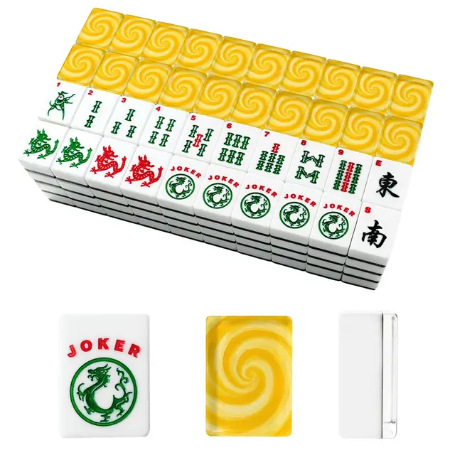 Splash Of Mahj And Color Co. Let The Sunshine In Yellow American Mahjong Tiles And Carry Case — Box