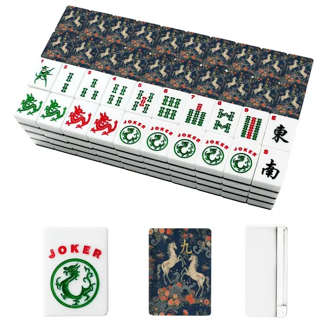 Splash Of Mahj And Color Co. Mahjong Firehorse American Mahjong Tiles And Carry Case Bundle Set — Box