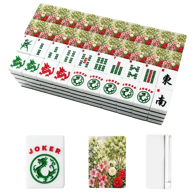 Splash Of Mahj And Color Co. Southern Gardens American Mahjong Tiles And Carry Case — Box