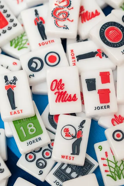 West Wind Mahjong Ole Miss® - University of Mississippi® Mahjong Tiles