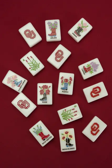 West Wind Mahjong OU® - University of Oklahoma® Mahjong Tiles