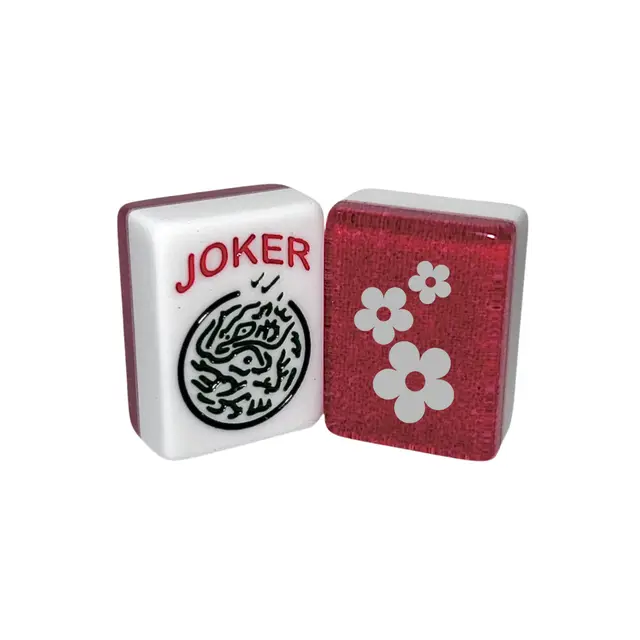 Where the Wind Blows CUSTOM Daisy Flowers American Mah Jongg Tiles — Mulberry