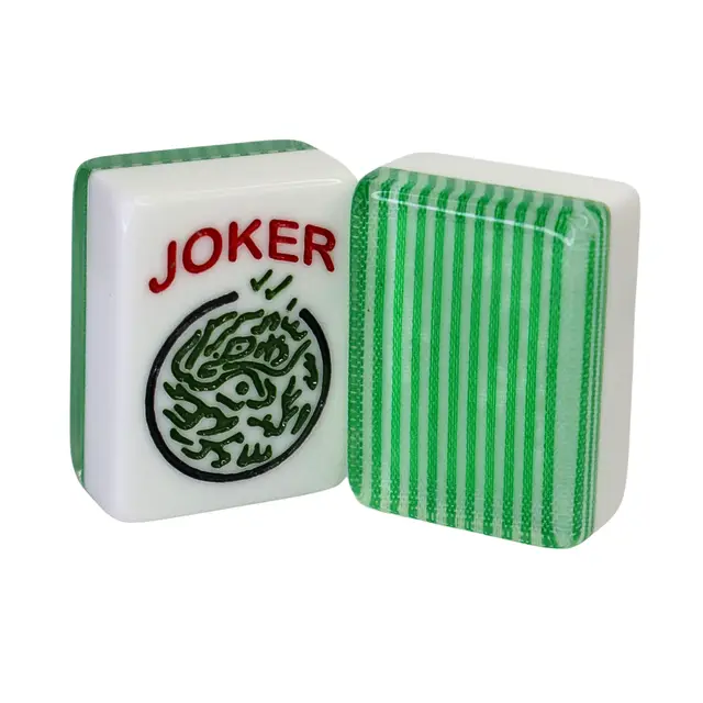 Where the Wind Blows FULL CUSTOM Green Stripe American Mah Jongg Tiles