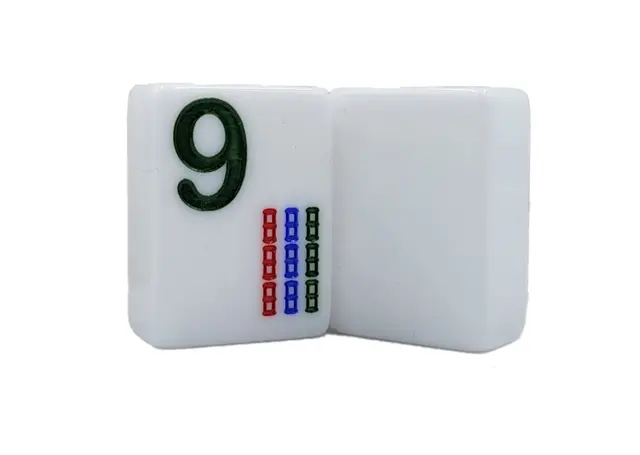 Where the Wind Blows Large Print Solid White American Mah Jongg Tiles